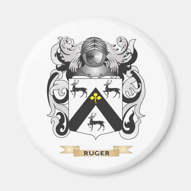 Ruger Coat of Arms (Family Crest) Magnet (Front)