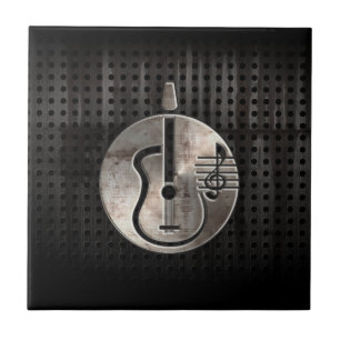 Rugged Acoustic Guitar Tile