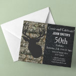 Rugged Adult Deer Hunting Birthday Invitations<br><div class="desc">These invitations are a one of a kind way to invite your guests to a birthday party celebrating the man that loves the outdoors and to hunt. All wording can be changed including text size and type.</div>