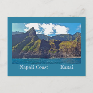 RUGGED AND BEAUTIFUL NAPALI COAST/KAUAI,HAWAII POSTCARD
