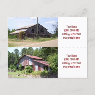 Rugged Barns Personal Bookmarkers Postcard