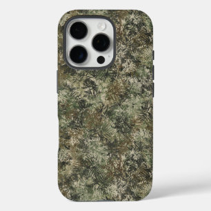 Rugged camouflage leaves phone case