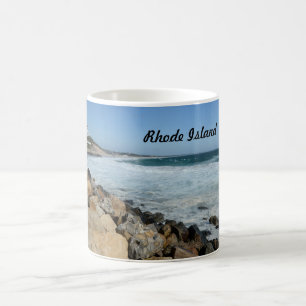 rugged coast in Rhode Island Coffee Mug