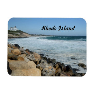 rugged coast in Rhode Island Magnet