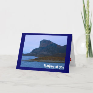 Rugged coastline, Norwegian fjords Card