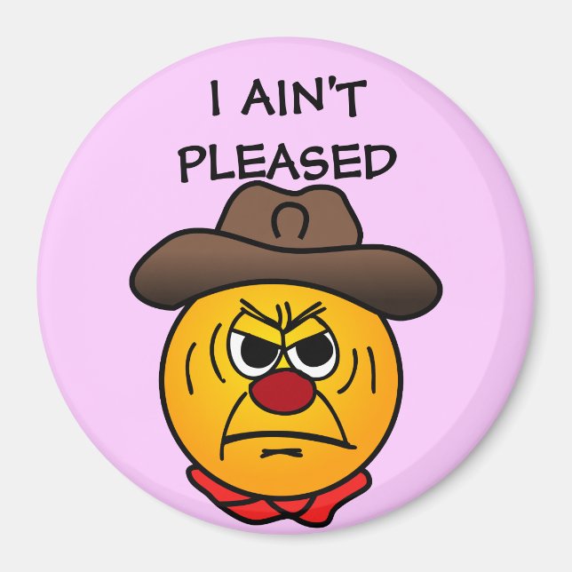 Rugged Cowboy Grumpey Magnet (Front)