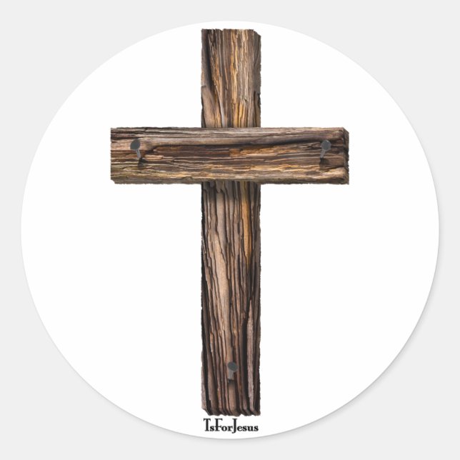 Rugged Cross Classic Round Sticker (Front)