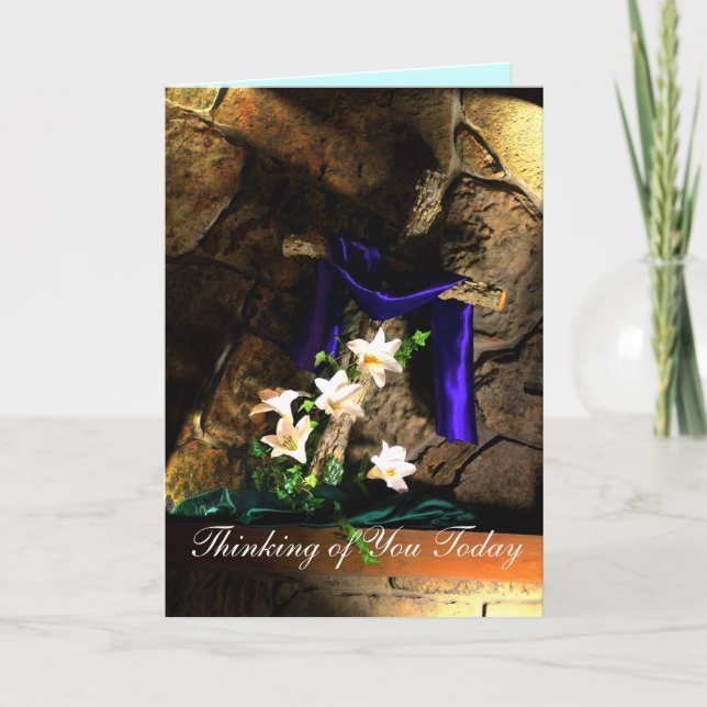 Rugged Cross Inspirational card- customise Card (Front)
