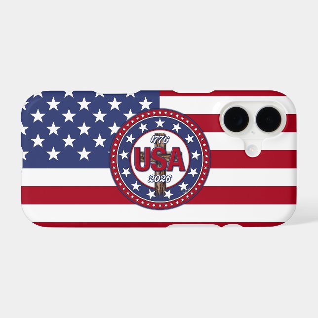 Rugged Cross USA 1776-2026 Flag  (Back (Horizontal))
