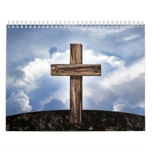 Rugged Cross with Sky Calendar