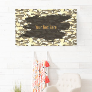 Rugged Desert Camouflage Personalised Banner