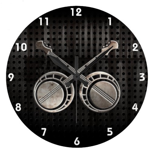 Image of Rugged Duelling Banjos Large Clock