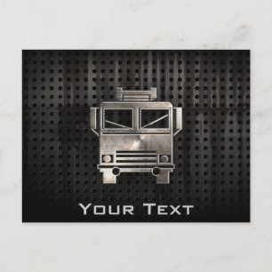 Rugged Fire Truck Postcard