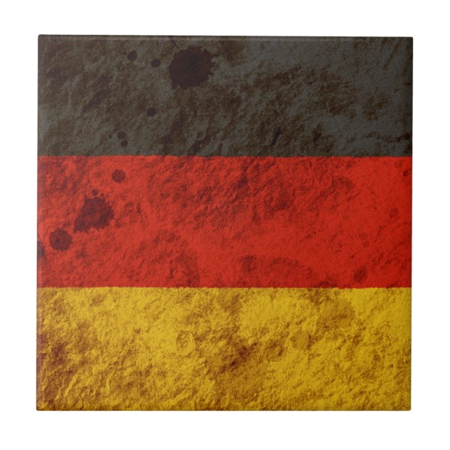 Rugged German Flag Tile (Front)