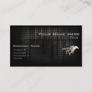 Rugged Horse Racing Business Card