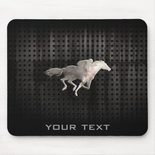 Rugged Horse Racing Mouse Mat (Front)