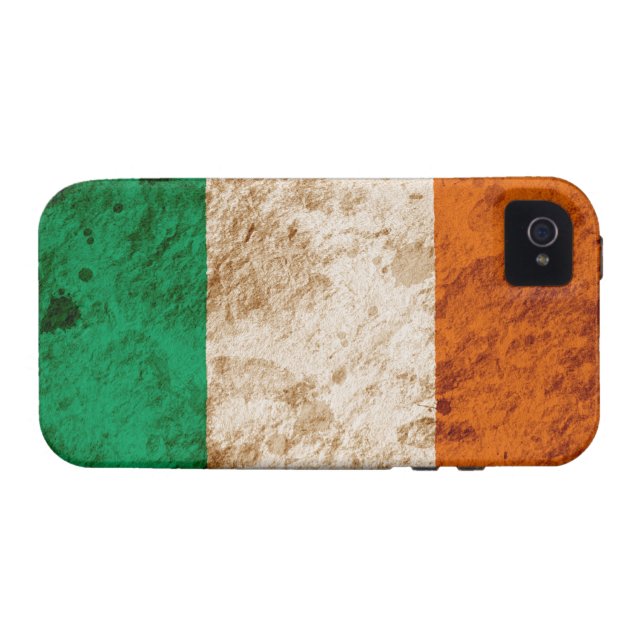 Rugged Irish Flag Case-Mate iPhone Case (Back Horizontal)