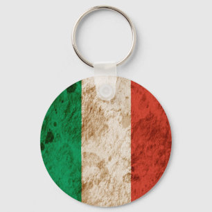 Rugged Italian Flag Key Ring