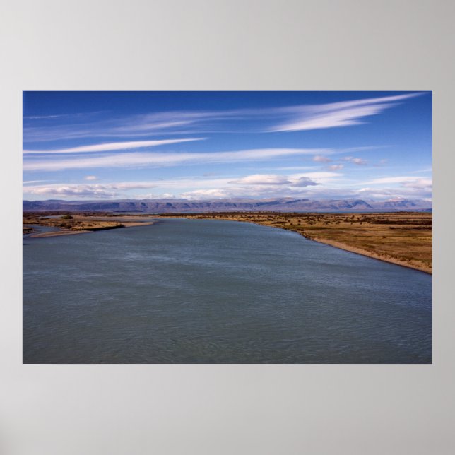 Rugged Landscape Alongside Patagonian Andes Poster (Front)