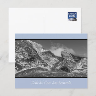 Rugged Landscape Gran San Bernardo  Postcard