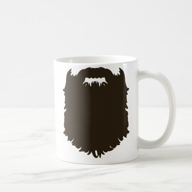 Rugged manly beard coffee mug (Right)