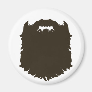 Rugged manly beard magnet