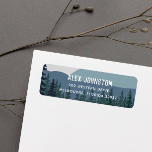 Rugged Mountain Range Return Address