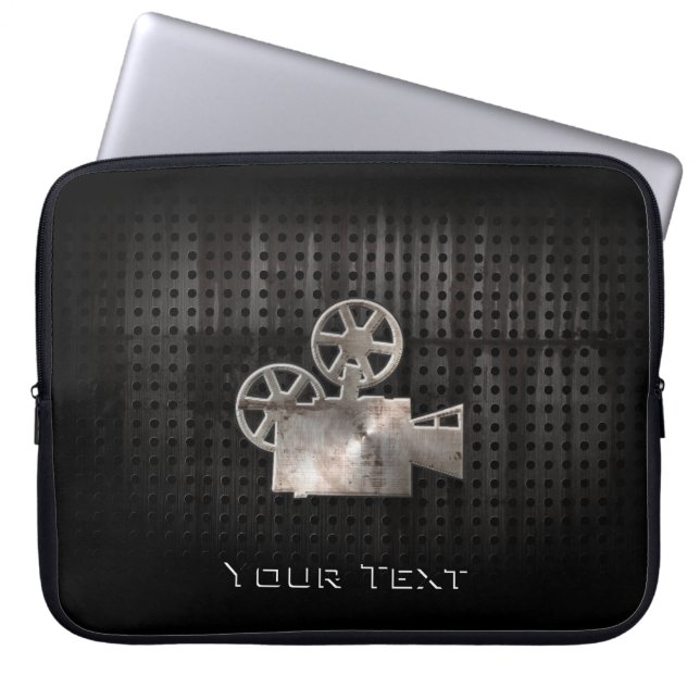 Rugged Movie Camera Laptop Sleeve (Front)