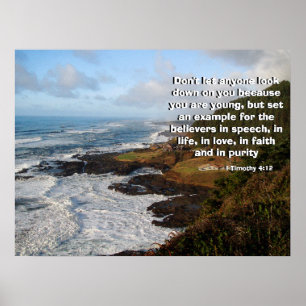 Rugged Ocean Coast Called by God Print