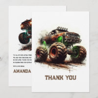 Rugged Off-Road Monster Truck Birthday