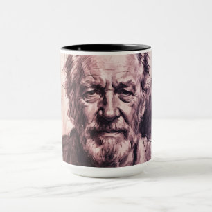 Rugged Old Man Fine Art Portrait Ceramic Mug