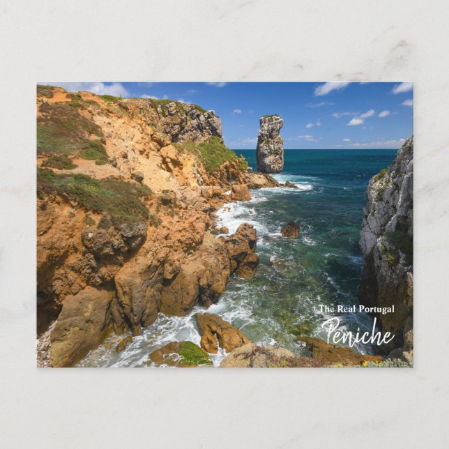 Rugged Peniche- Portugal Postcard (Front)