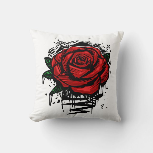 Rugged Rose Cushion (Front)