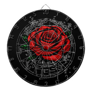 Rugged Rose Dartboard