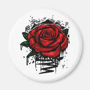 Rugged Rose Magnet