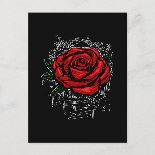 Rugged Rose Postcard (Front)