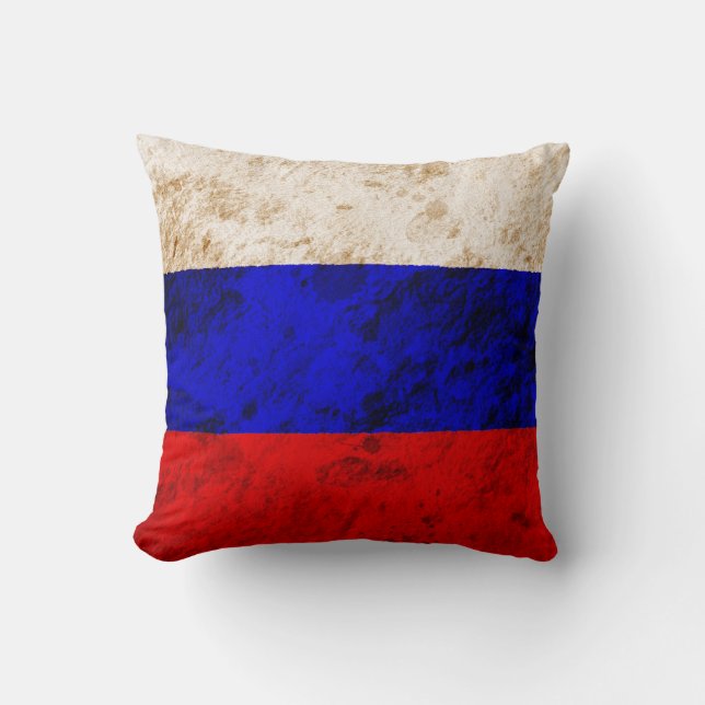 Rugged Russian Flag Cushion (Front)