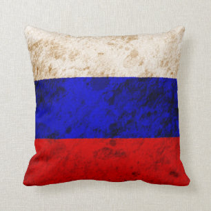 Rugged Russian Flag Cushion