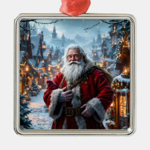 Rugged Santa Ornament