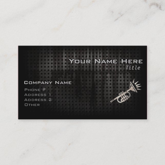 Rugged Trumpet Business Card (Front)