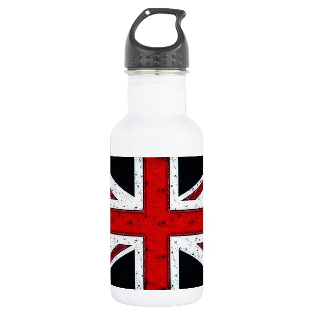 Rugged Union Jack 532 Ml Water Bottle (Front)