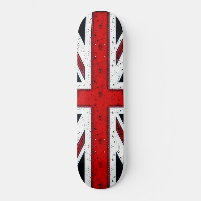 Rugged Union Jack Skateboard (Front)