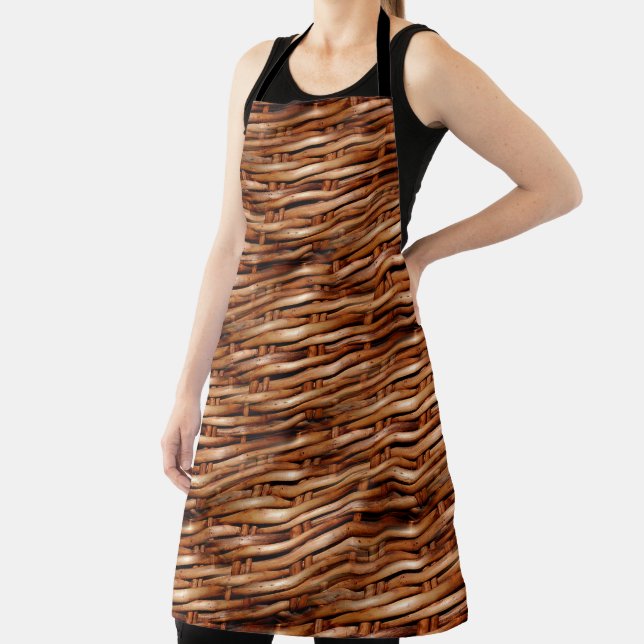 Rugged Wicker Basket Look Apron (Insitu)