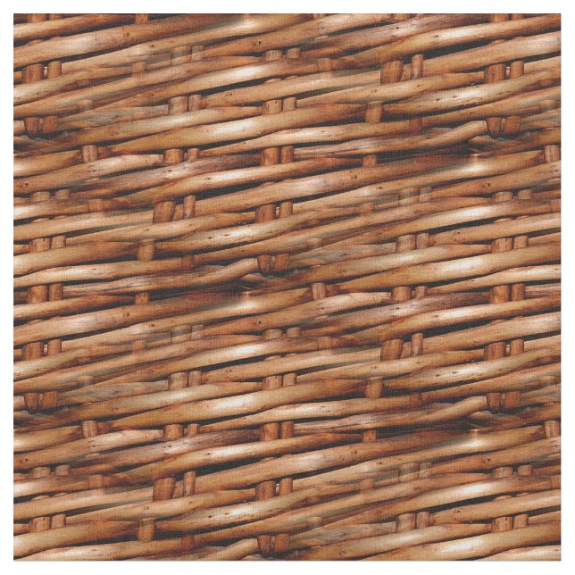 Rugged Wicker Basket Look Fabric (Close Up)