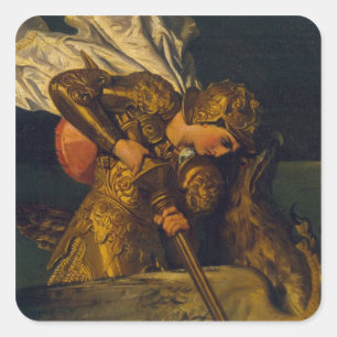 Ruggiero Rescuing Angelica Square Sticker