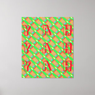 Rugs and Rags abstract pure art supreme            Canvas Print