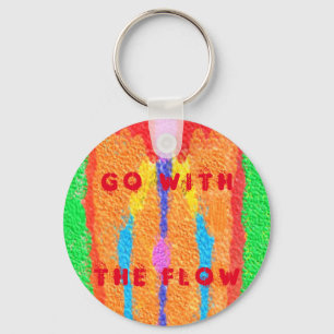 Rugs and Rags abstract pure art supreme            Key Ring