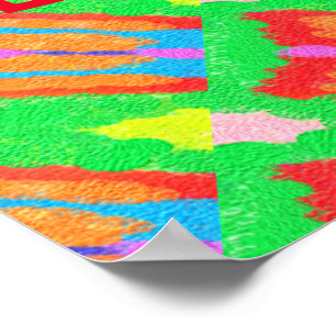 Rugs and Rags abstract pure art supreme            Poster