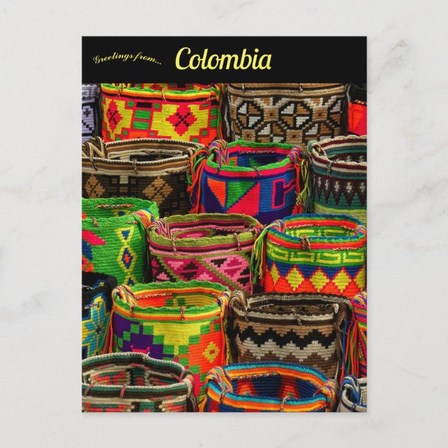 Rugs in Cartagena Colombia Postcard (Front)