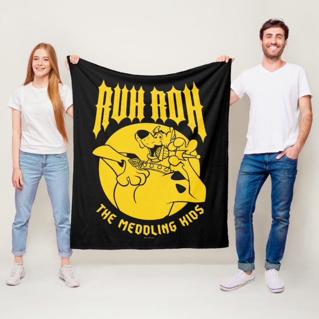 Ruh Roh Scooby-Doo The Meddling Kids Icon Fleece Blanket (In Situ)